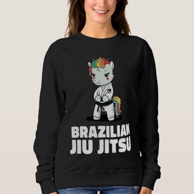 Unicorn Brazilian Jiu Jitsu and Grappling     Sweatshirt (Front)