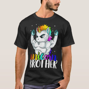 Unicorn Brother Sister to Big Bro Brothercorn Chri T-Shirt