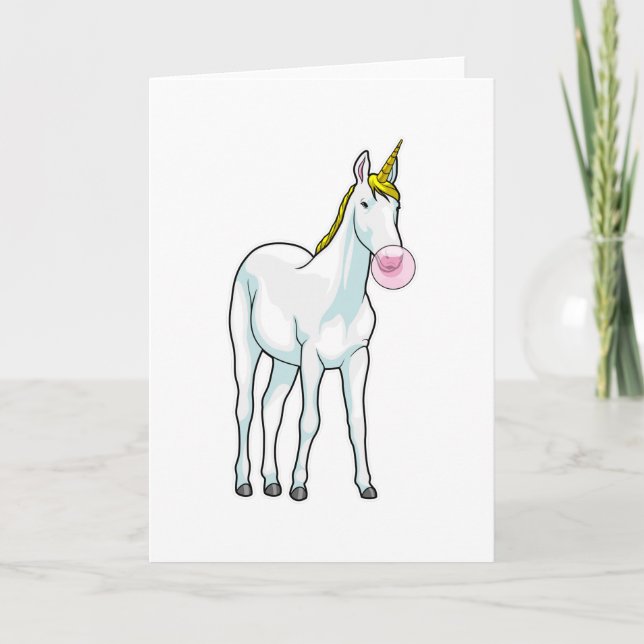 Unicorn Bubble gum Card (Front)