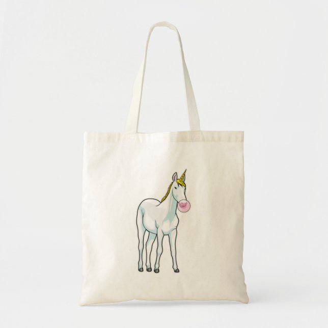 Unicorn Bubble gum Tote Bag (Front)
