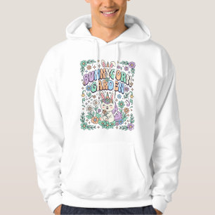 Unicorn Bunnycorn Garden Kawaii Typography Design_ Hoodie