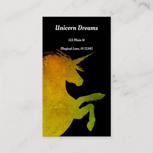 Unicorn Business Card (Front)