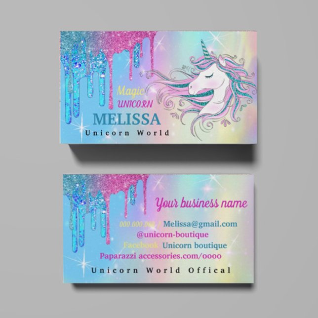 Unicorn Business Card (Creator Uploaded)