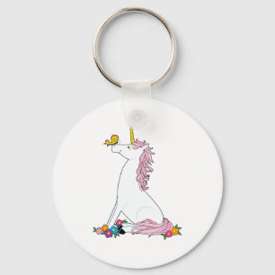 Unicorn Butterfly Key Ring