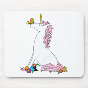 Unicorn Butterfly Mouse Pad