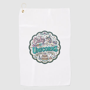 Unicorn Cake Confetti Unicorns POD Ready POD Artwo Golf Towel