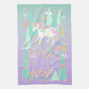 Unicorn Calendar Towel