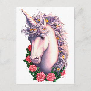 Unicorn Cameo Postcard