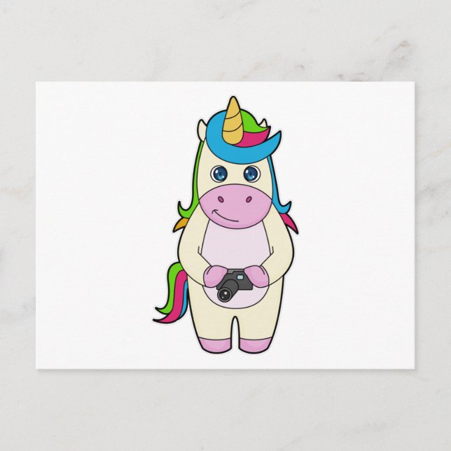 Unicorn Camera Postcard (Front)