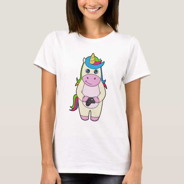 Unicorn Camera T-Shirt (Front)