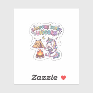 Unicorn Campfire Story Unicorn Charming POD Artwor