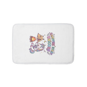 Unicorn Campfire Story Unicorn Charming POD Artwor Bath Mat
