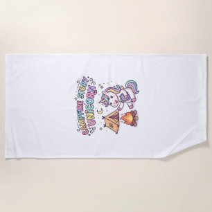 Unicorn Campfire Story Unicorn Charming POD Artwor Beach Towel