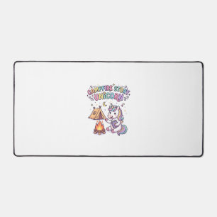 Unicorn Campfire Story Unicorn Charming POD Artwor Desk Mat