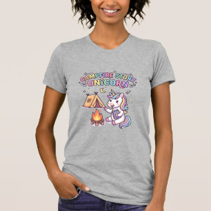 Unicorn Campfire Story Unicorn Charming POD Artwor T-Shirt