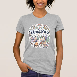 Unicorn Campfire Unicorn Premium Vector Sticker an T-Shirt