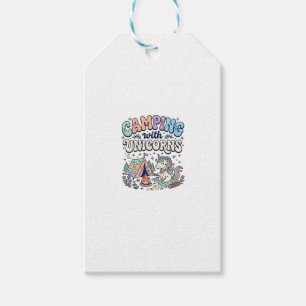 Unicorn Camping with Unicorns Kawaii Sticker and S Gift Tags