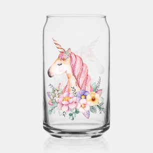 Unicorn Can Glass
