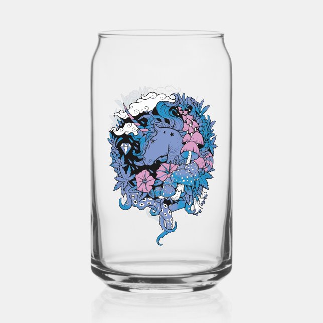 Unicorn Can Glass (Front)