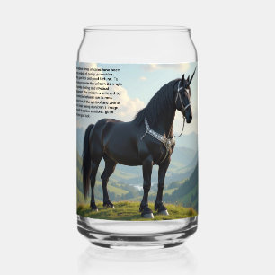 Unicorn Can Glass