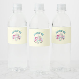 Unicorn Candy Birthday Party Sweet Lovers Water Bottle Label