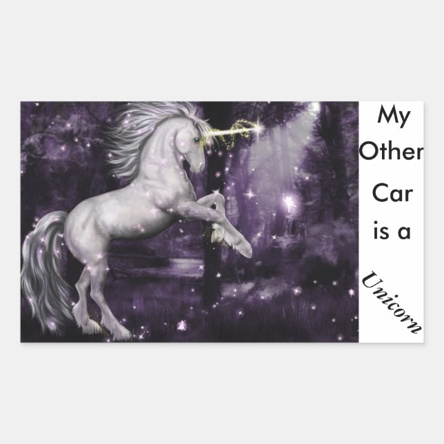Unicorn Car Sticker (Front)