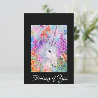 Unicorn Card Thinking of you