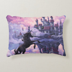 Unicorn Castle Decorative Cushion