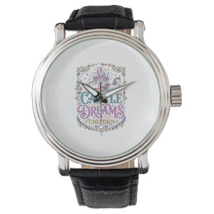 Unicorn Castle Dreams Unicorn White Background Pri Watch