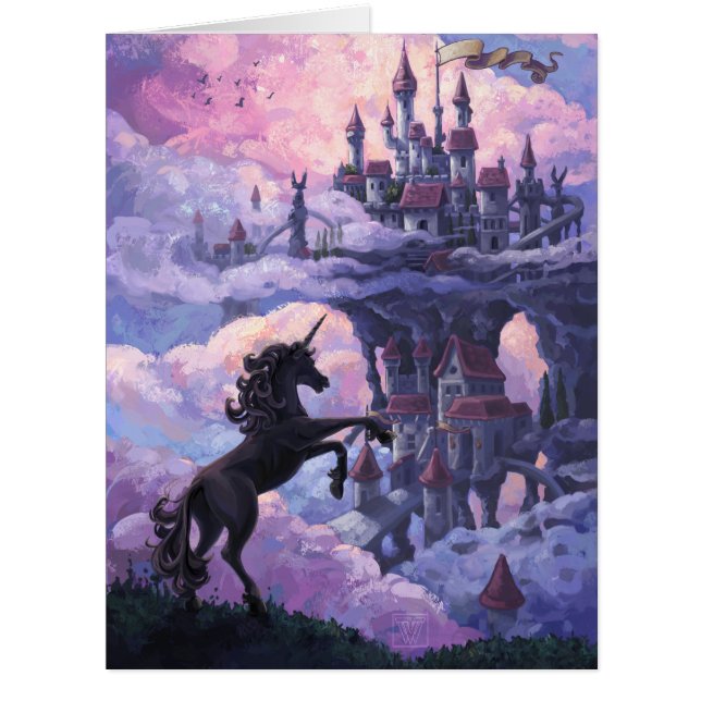 Unicorn Castle Fantasy Art (Front)