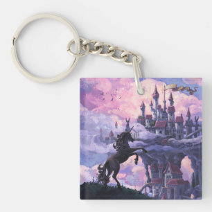 Unicorn Castle Key Ring