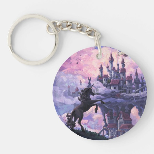 Unicorn Castle Key Ring (Front)