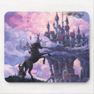 Unicorn Castle Mouse Pad