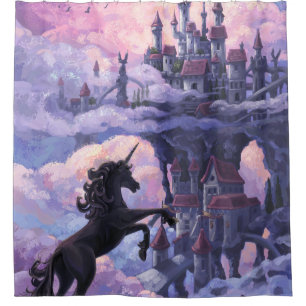 Unicorn Castle Shower Curtain