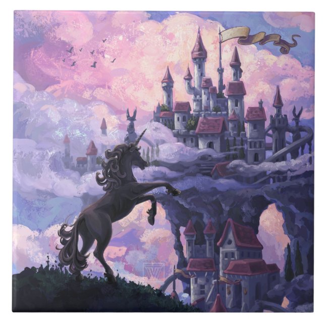 Unicorn Castle Tile (Front)