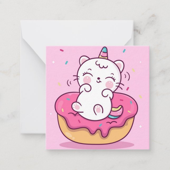 Unicorn Cat Card (Front)