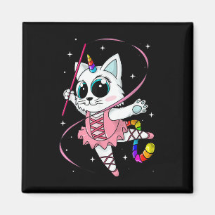 Unicorn Cat Cati Corn Kittycorn Cute Kitty Rainbow Magnet
