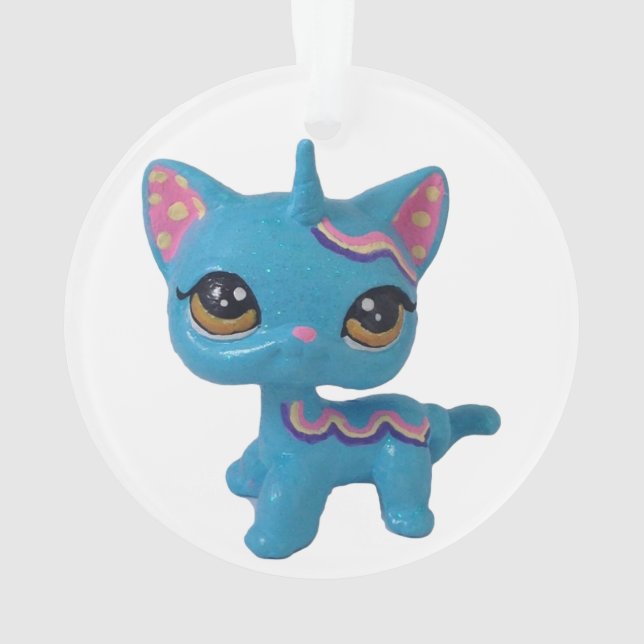 Unicorn Cat Ornament (Back)