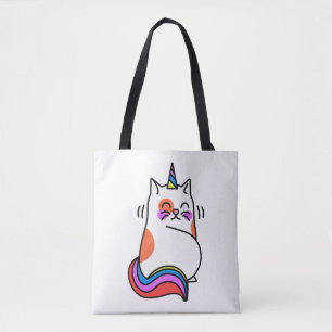 Unicorn Cat Tote Bag