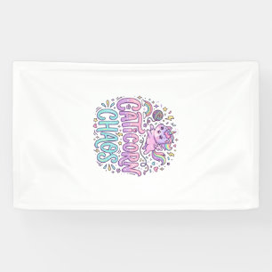 Unicorn Caticorn Chaos Cute Pastel Product Graphic Banner
