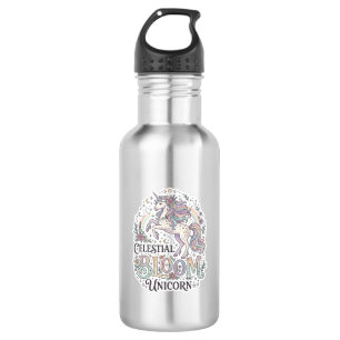 Unicorn Celestial Bloom Unicorn Premium Vector Typ 532 Ml Water Bottle