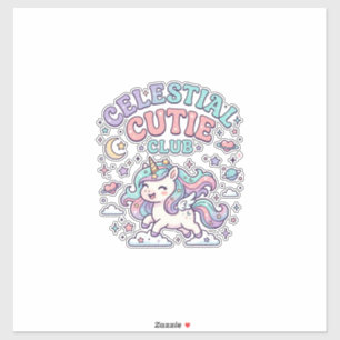 Unicorn Celestial Cutie Club Retro Style Product G