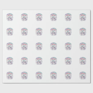 Unicorn Celestial Cutie Club Retro Style Product G Wrapping Paper