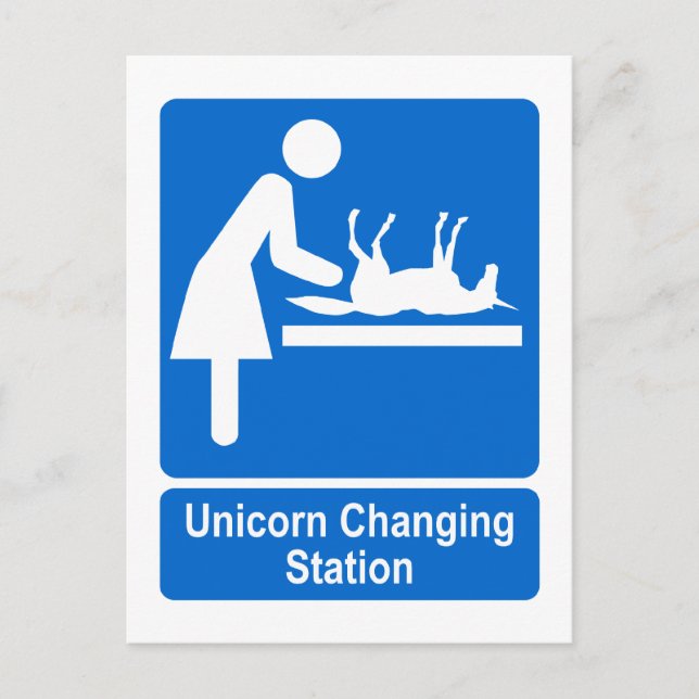 Unicorn Changing Station Postcard (Front)
