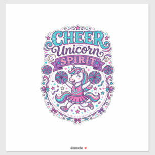 Unicorn Cheer Unicorn Spirit Colourful POD Artwork