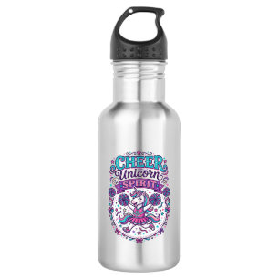 Unicorn Cheer Unicorn Spirit Colourful POD Artwork 532 Ml Water Bottle