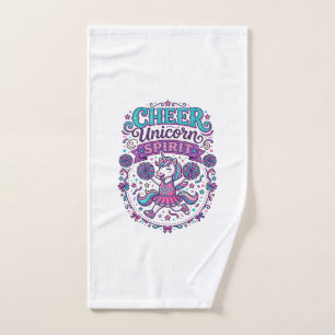 Unicorn Cheer Unicorn Spirit Colourful POD Artwork Hand Towel