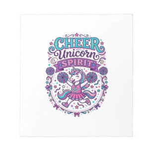 Unicorn Cheer Unicorn Spirit Colourful POD Artwork Notepad