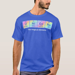 Unicorn Chemistry The Magical Elements T-Shirt