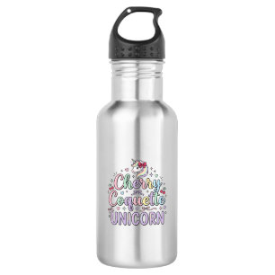 Unicorn Cherry Coquette Unicorn Original Zazzle De 532 Ml Water Bottle
